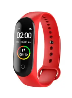 Bratara fitness MRG MM4, Inteligenta, Bluetooth, Rosu C748