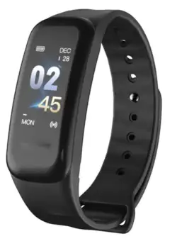 Bratara Smart Smartband Techstar® C1 Fitness, Waterproof IP65, BT4.0, OLED Color, Negru