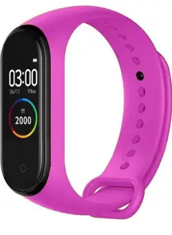 Bratara Sport M4 Techstar® Pentru Fitness, Monitorizarea Presiunii Sangelui si A Batailor Inimii, Roz