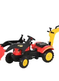 Buldozer de jucarie, plastic, 179x42x59 cm, negru HOMCOM | Aosom RO