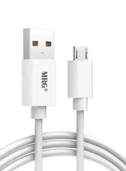 Cablu de date MicroUSB MRG L-412, Fast Charge, 5A, Alb C412