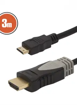 Cablu mini HDMI , 3 mcu conectoare placate cu aur