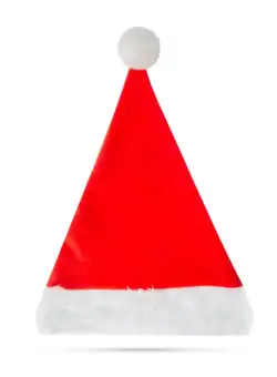 Caciula de Mos Craciun - fetru - rosu alb