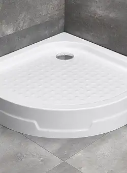 Cadita de dus semirotunda Radaway Rodos A 80x80cm