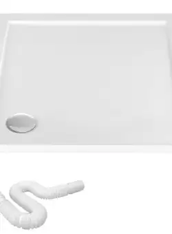 Cadița pentru dus din acril Rea Ego alb