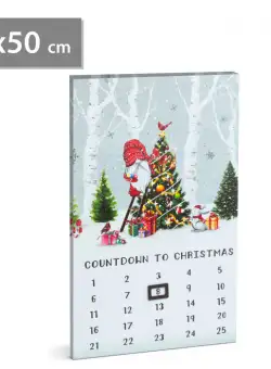 Calendar LED - 2 x AA, 30 x 50 cm