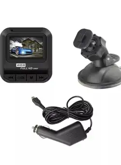 Camera Auto DVR, 1080p, Patrata, Full Hd, Negru,Accident Rutier,Unghiul de vedere de 140 grade