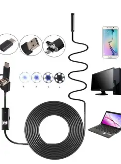 Camera endoscop 3 in 1 pentru Android si Windows, waterproof