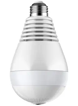 Camera Supraveghere IP Tip Bec, Techstar® V380, Wireless, FHD, 1080P, MicroSD, Detectare Miscare, Filmare 360°, Aplicatie