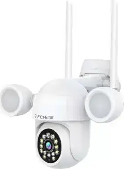 Camera Supraveghere PTZ Techstar® D16B, 2MP, FullHD, Lumina IR si Proiector LED, Control Vertical + Orizontal, Audio Bidirectional, Detectarea Miscarii, ONVIF, P2P, Cloud, Slot MicroSD, Auto-Tracking