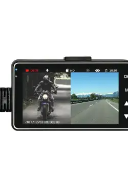 Camera Video Motocicleta Dubla Techstar® MT18 3MP HD 720P 50fps Display 3Inch