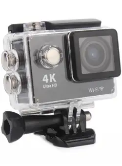 Camera video sport Eken H9+, 12 MP, 4K, Display 2 inch, Wi-Fi, Waterproof 30m/adancime, Unghi filmare 170º, Idela pentru sporturi extreme, Negru