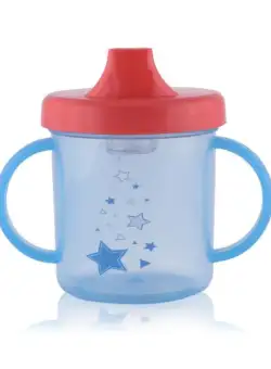 Cana cu manere, valva anticurgere, 12 luni+, 210 ml, Blue