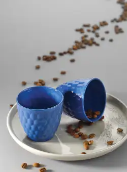 Cană de cafea, Albastru inchis, 25x9x16 cm