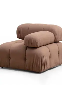 Canapea 1 loc Bubble 1R maro plusat (modul)