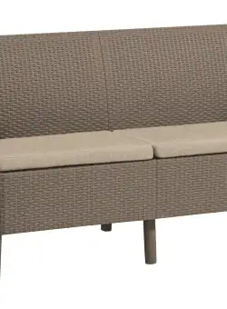 Canapea 2 locuri cappuccino Keter Salemo