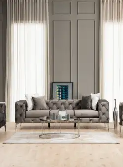 Canapea 2 locuri Como antracit