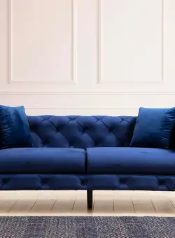 Canapea 2 locuri Como bleumarin