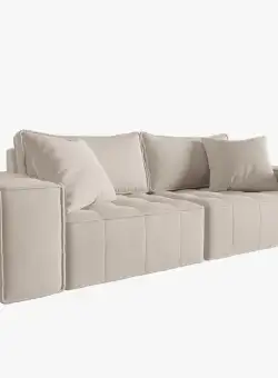 Canapea 2 locuri cu brate Mike stofa L212 cm