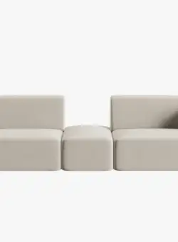 Canapea 2 locuri open Shane catifea L246 cm