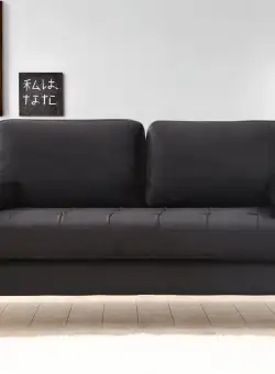 Canapea 2 locuri Rome neagra