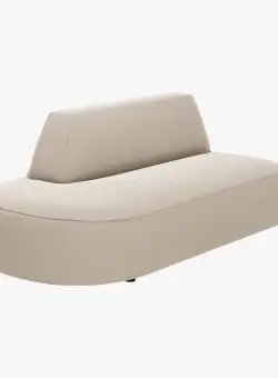 Canapea 2 locuri rotunjita deschisa Ruby catifea L181 cm