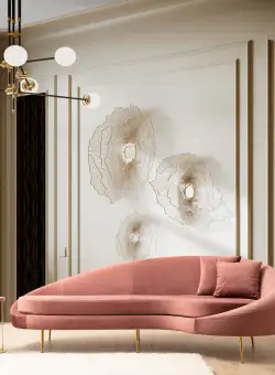 Canapea 3 locuri Eses pe dreapta roz