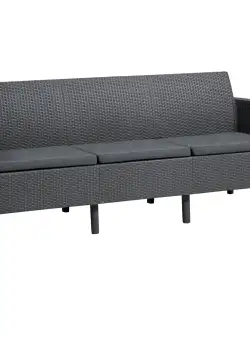 Canapea 3 locuri graphite Keter Salemo