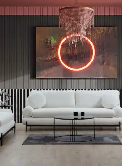 Canapea 3 locuri Livorno alba