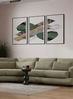 Canapea 4 locuri River (Xc -2R) verde