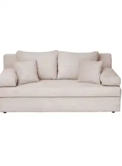 Canapea ANA LUX extensibila, 3 locuri, cu lada depozitare, bej, 185x82x80 cm