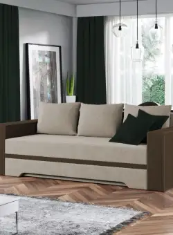 Canapea Bella Crem / Maro