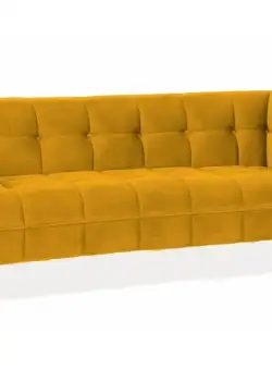 Canapea Castello 3 velvet curry Blu68/wenge