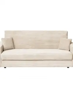 Canapea CORINNE LUX extensibila, 3 locuri, cu lada depozitare, crem, 220x90x96 cm