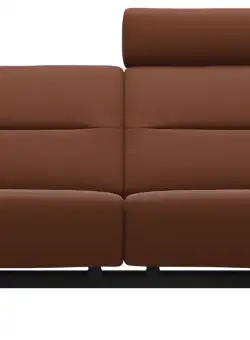 Canapea cu 2 locuri Stressless Stella 1 tetiera brate joase S1 picioare negru mat tapiterie piele Paloma Cooper