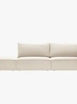 Canapea deschisa 4 locuri Kaelle catifea L264 cm