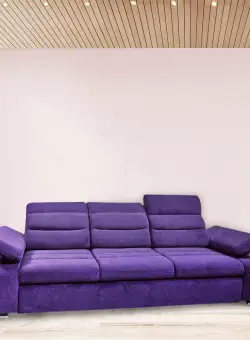 Canapea extensibila cu 3 locuri Junona Pink