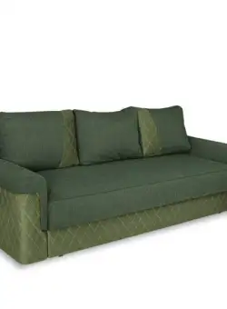 Canapea Extensibila Torino Lift Cu Lada Depozitare, Verde, 233 x 72 x 92 Cm