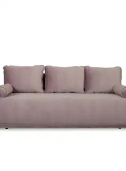 Canapea Extensibila Vida, 3 Locuri, Lada Depozitare, Roz, 225 Cm