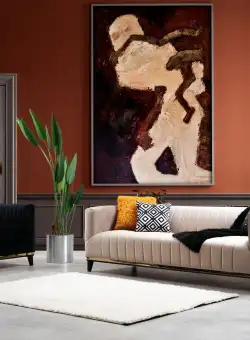 Canapea Fixa cu 3 Locuri Lux Willy, 222 x 75 x 89 cm