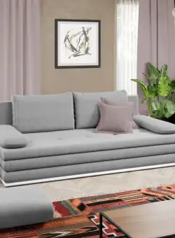 Canapea Mira Gri Deschis