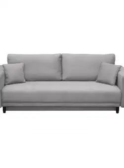 Canapea VEGA POINT extensibila, 3 locuri, cu arcuri si lada depozitare, bej, 237x110x73 cm