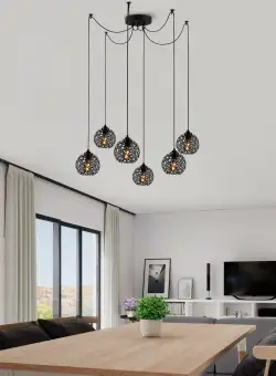 Candelabru Fellini, 40 W, Negru, H 107 cm