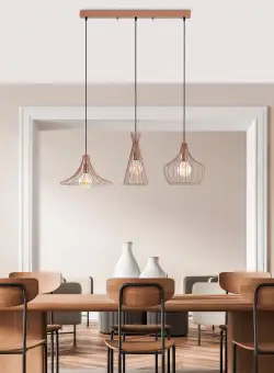 Candelabru Mezopotamya, 40 W, Cupru, 110 x 37 x 122 cm