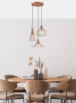 Candelabru Mezopotamya, 40 W, Cupru, D 55 x H 113 cm