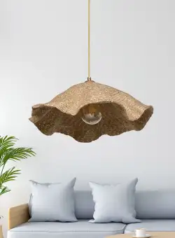 Candelabru Sven V2, 60 W, Argintiu/Maro, H 54 cm