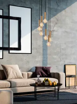 Candelabru Tempo, 40 W, Vintage, H 136 cm