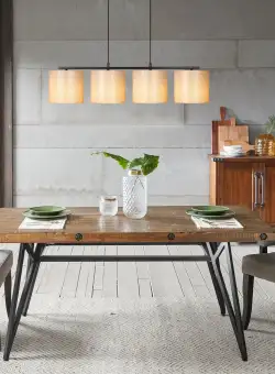 Candelabru Valiz, 40 W, Negru/Crem, 110 x 25 x 120 cm