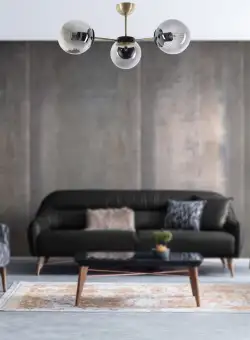 Candelabru Venus, 60 W, Cupru/Fum, H 25 cm