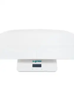 Cantar 2 in 1 pentru bebelusi si copii U-Grow, functie bluetooth, capacitate 100 kg, display LCD, alb